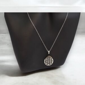 Yaşam Çiçeği Çelik Kolye